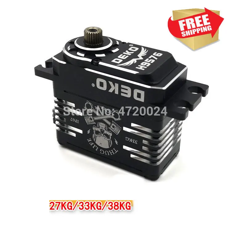 

RC CAR DEKO H9576 metal water proof metal gear high voltage servo 27 38 33KG for TRX4 monster truck crawler