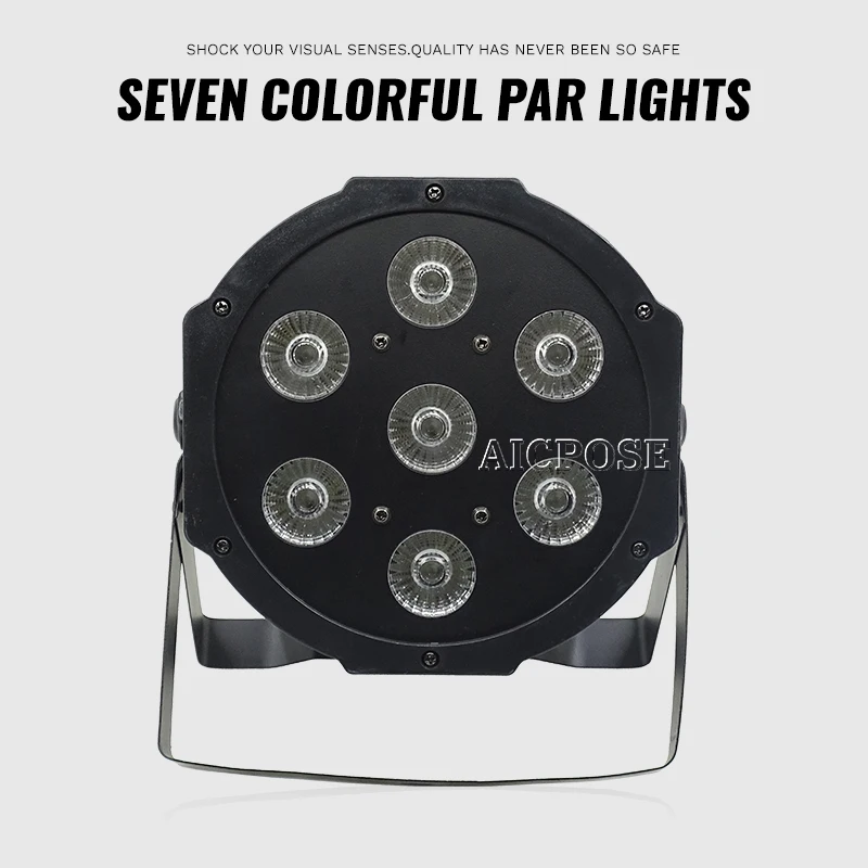 12 шт./лот 25 Угловые большие линзы 7x18 Вт led Par огни RGBWA UV 6in1 плоские par dmx512 дискотечные