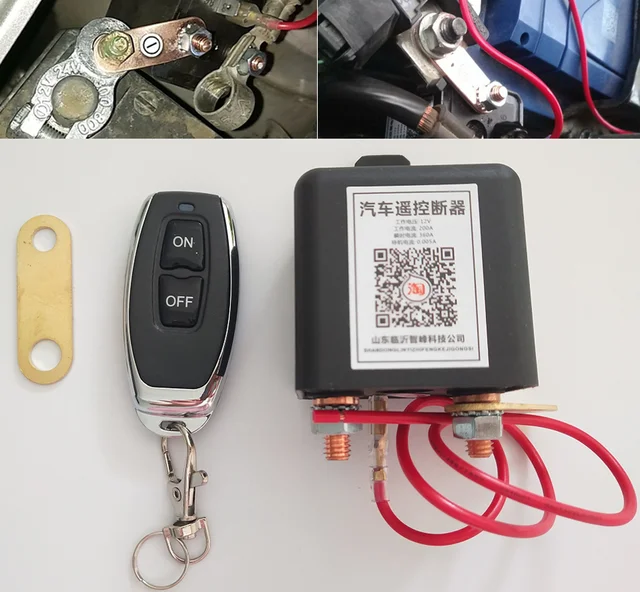 Interrupteur De Batterie 12v, Télécommande Sans Fil Intégrée 230a,  Isolateur De Déconnexion De Voiture, Positif/négatif Universel -  Commutateurs Et Relais De Voiture - AliExpress