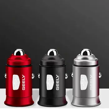 

3.1A Dual Screen USB Universal Car Charger for iPhone7P XR 8P 11 X Phone for geely emgrand ec7 ck gc 6 9 atlas car accessories