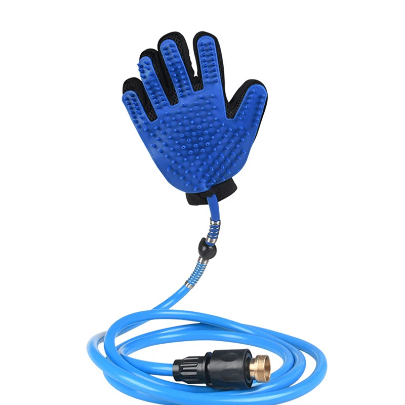 Multifunction Pet Grooming Glove Handheld Cat Dog Hair Remover Brush Bathing Cleaning Massage Gloves Shower Sprayer Pet Supplies