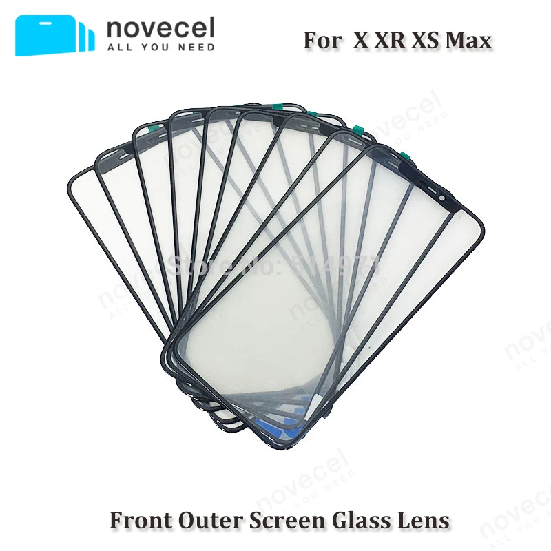 

Novecel AAA Quality for iPhone X XR XS Max 11 11Pro 11Promax Front Screen Outer Glass Lens Replacement