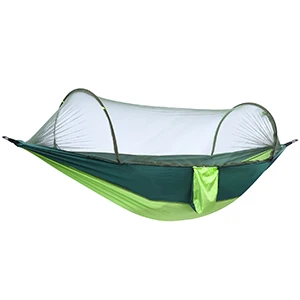 Camping Hammock with Automatic Pop-up Mosquito Net,Portable Oversized Double Hammock Swing Patio Furniture for Travel,Hiking