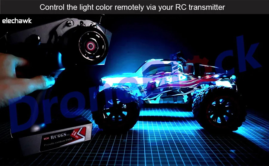 RC Car LED Light Kit - 4Pcs 5mm Low Power Lights For Drift Models (Blue, Red, White Options) - View #10