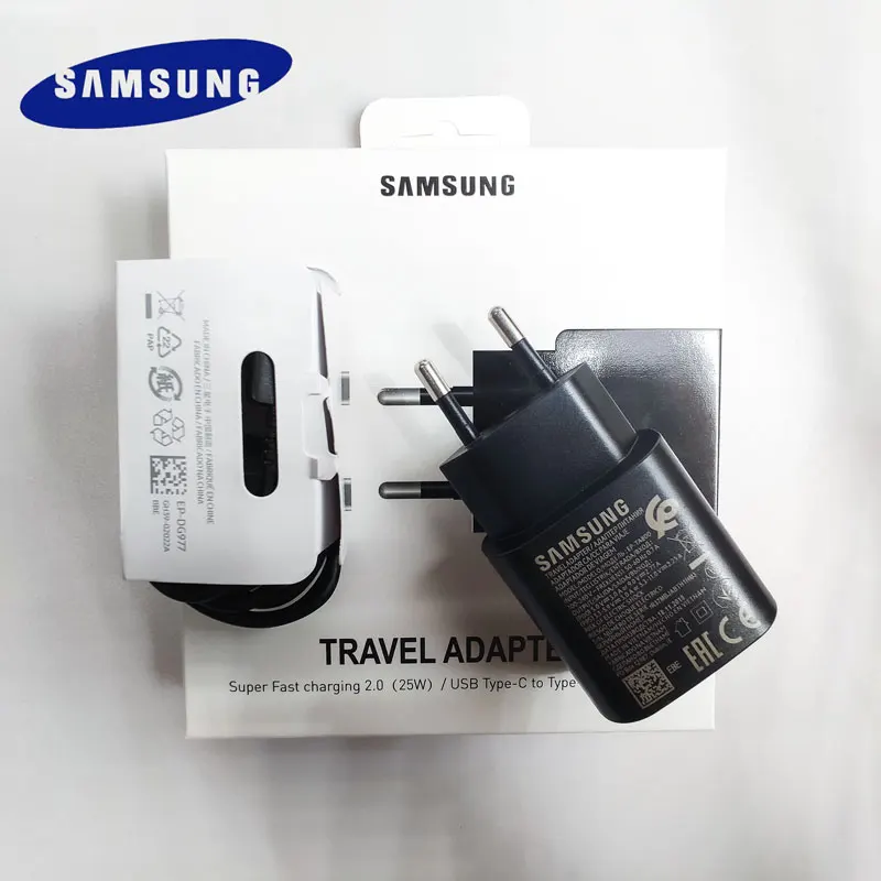 Original Samsung Note 10 MobilePhone super fast charger 25 w EU Travel