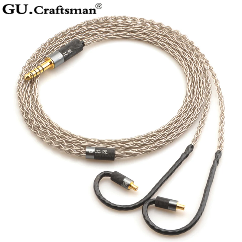 GUcraftsman 6N, Серебристый; Высота танкетки 8-core ATH-LS200is LS300is LS400is E70 E50 LS70is A2DC 2,5 мм/4,4 мм Баланс кабель наушников обновления