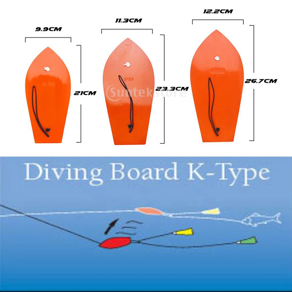 1 X Trolling Diving Board Orange Diveboard Big Game For Bluefin Tuna Sea Fishing