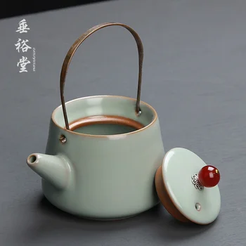 

China Tea Set Japanese Cups Greek Key Tea Set Box Wooden Tea Pot Cup Set Tea China Glass Set For Tools Teapot Bird CVI100H 1