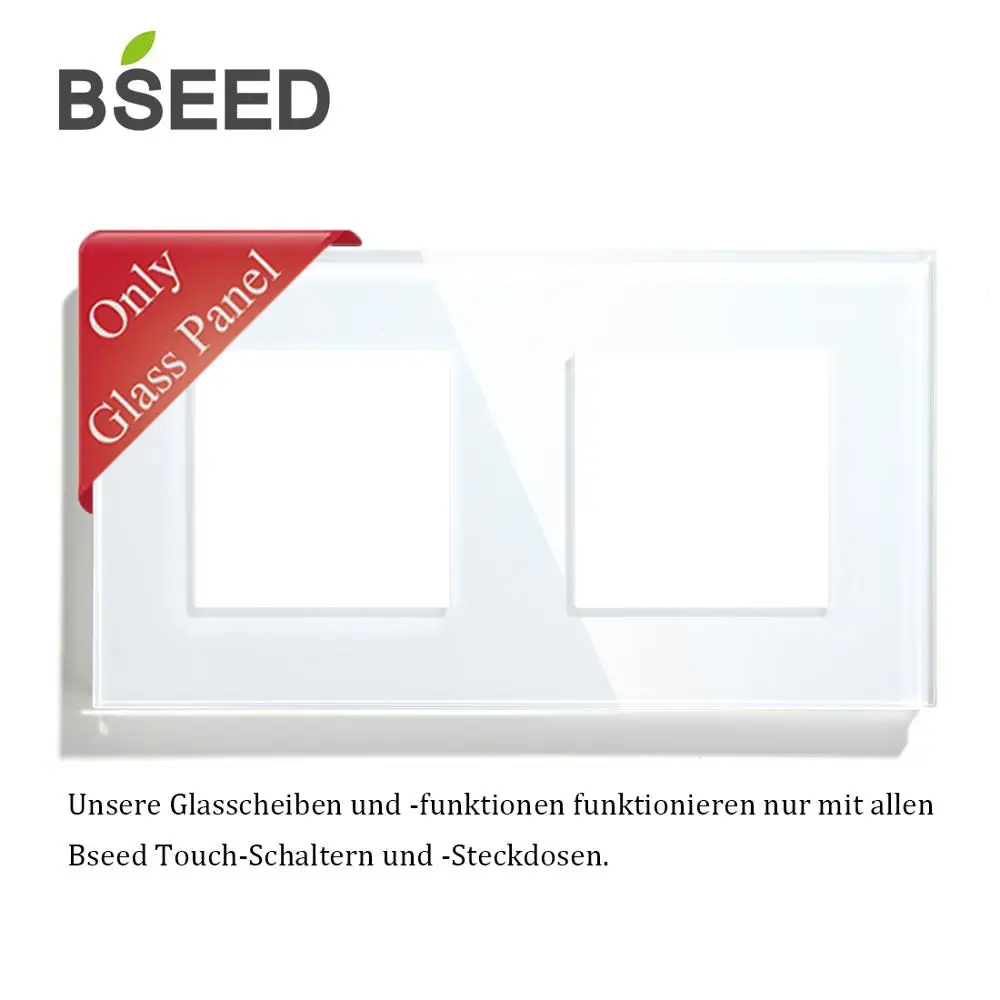 Кристаллическая стеклянная панель BSEED 157 мм жемчужная белая черная золотистая