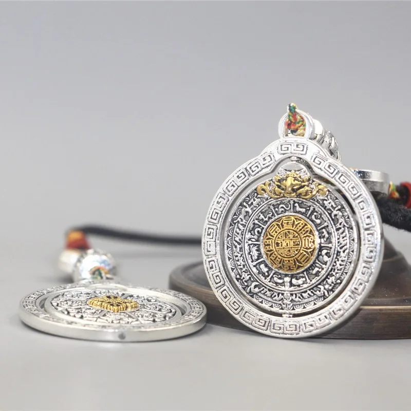 

Tibet Jiugong Bagua Card Amulet Blessing Ward Off Evil Security Law Zodiac Signs Hanging Portable Waist Tag Gift