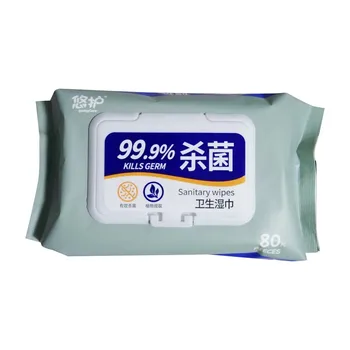 

Antibacterial Wet Wipe Tissue Clean Hand Health Care 80 wipe/pack Prevent Dry Cloth 100 Percent Bacteria Free Dropshipping ZJXM2