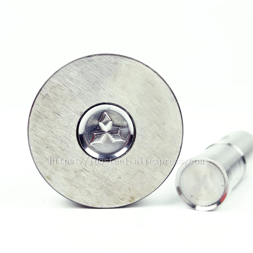 Three diamond 10mm Circle round Punch Press Mold Candy Punching Die Custom Logo Calcium Tablet Punch Pill Press Manual Die