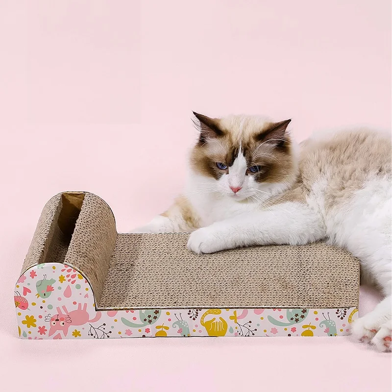 Cat Toy Cat Scratching Board Pet New Grinder Wear-resistant Scratched Square Cardboard Pet Suppliers