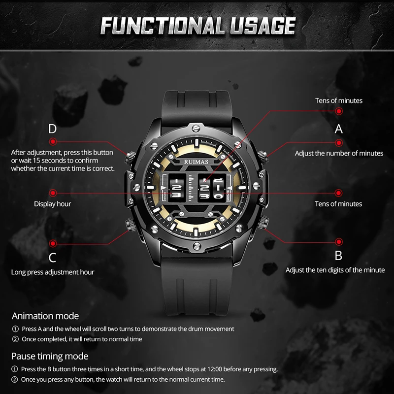 

2019 The Latest New Watch Is The First To Introduce Men's Personality Waterproof Automatic Watches Quartz Male Luxury Brand