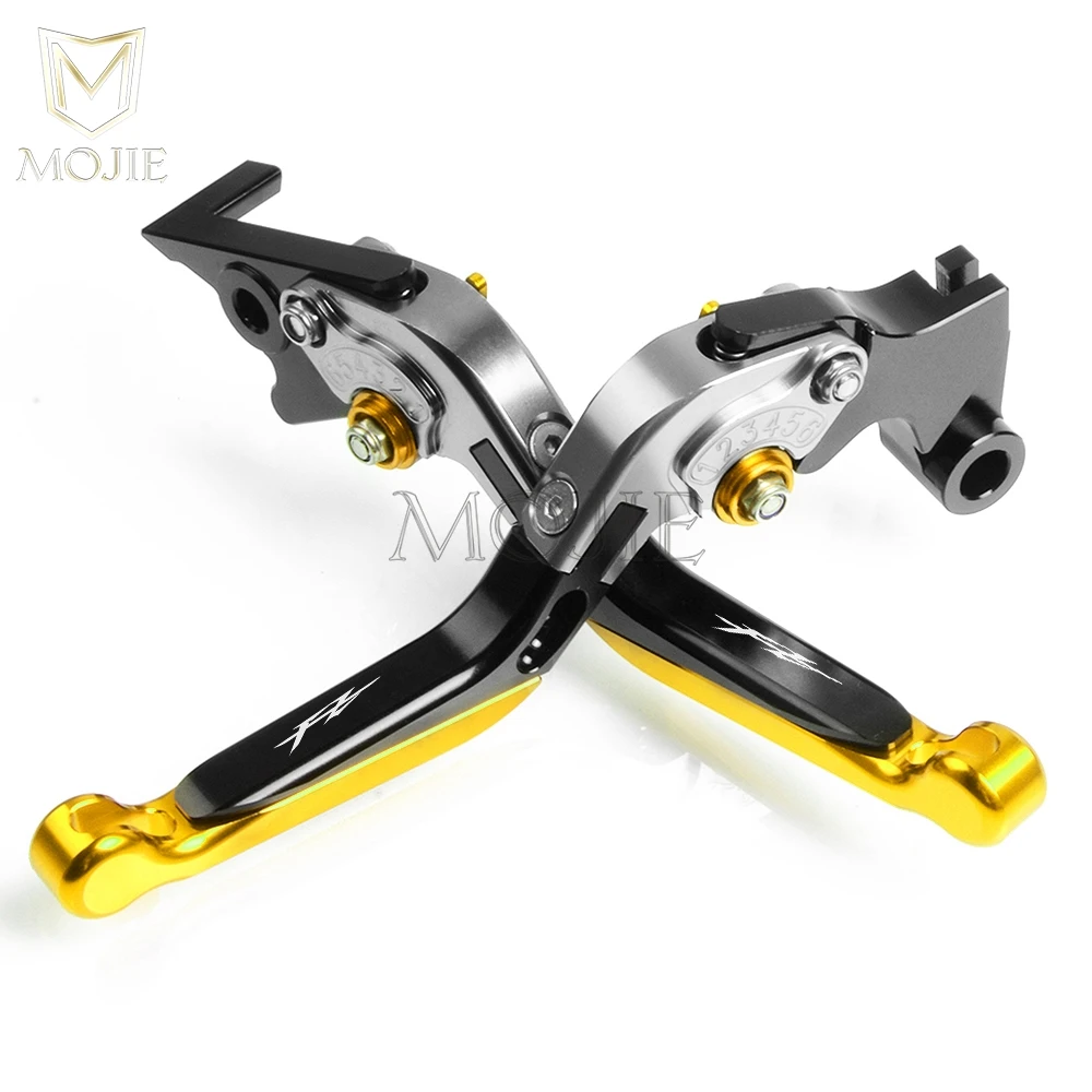Titanium Black Gold Аксессуары для мотоциклов CNC Алюминиевые Регулируемые Складные Выдвижные тормозные рычаги сцепления для YAMAHA FZ400/R FZ 400 R 1986-1988 1987 - Цвет: Titanium Black Gold