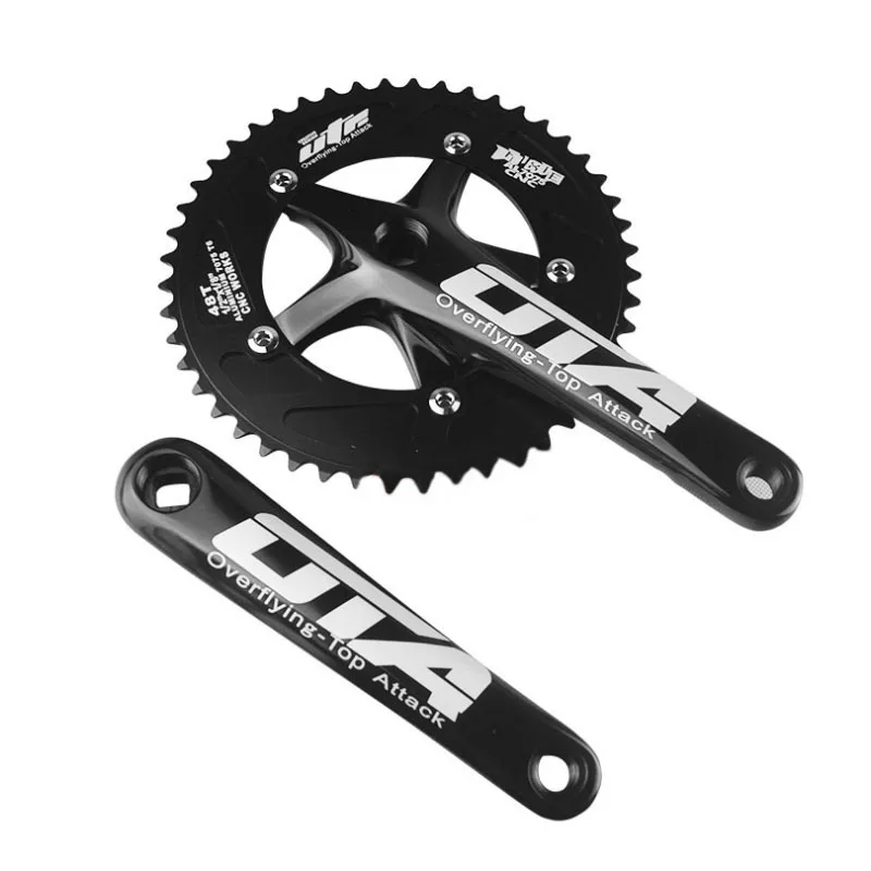 Bicycle Crank Chainwheel Single Speed Crankset 48T 170mm Crankarms