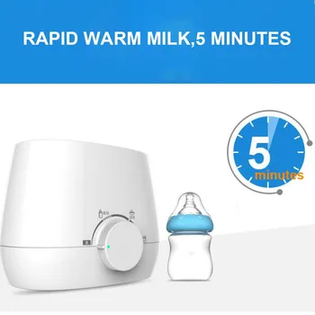 

Double Bottle White Sterilizer Safe PP Durable Universal Portable Thermostatic Milk Warmer Heater Fast Multifunctional Baby