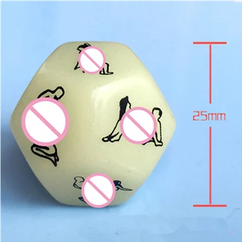 Adults Games 12 Sides Love Posture Sex Couple Dice BDSM Erotic Crap Love Posture Sex Cubes Dice Toy for Couples Lovers Adults 3