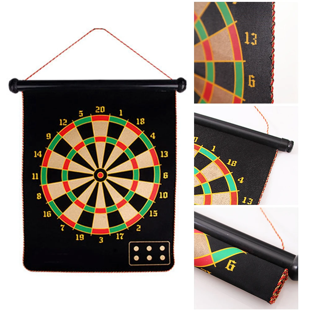 17 inch Dart Board Double Sided Rollup Dartboards Darts Plate