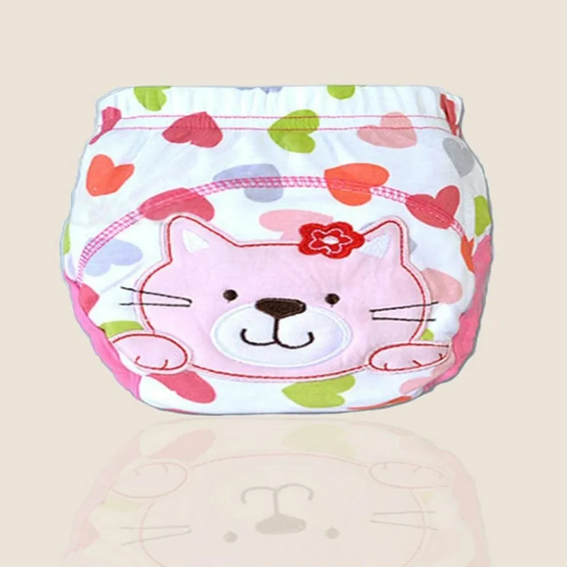 Waterproof Baby Girls Potty Training Pant Infant Underwear Panties Underclothing Leak-proof Diapers Reusable Nappies 7pcs/lot