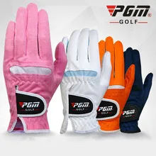 1 Pair PGM Golf Gloves Lady's Super-fibre Gloves Women Left-handed Right-handed Anti-skid Breathability