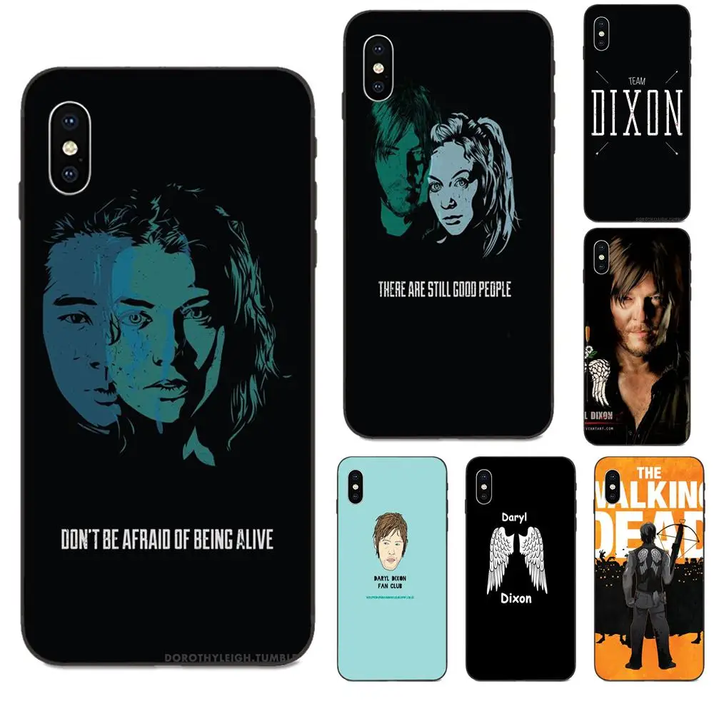 Мягкий модный чехол для телефона ходячие крылья Дэрила Диксона Apple iPhone 11 X XS Max XR Pro