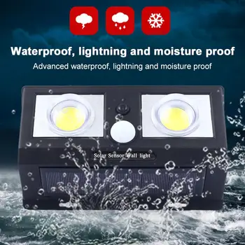 

Eco-Friendly Street Lamp COB 60LED Home Induction Light Outdoor Walkway Lights Wall Light Solar Motion Sensor