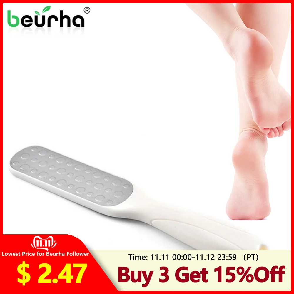 

1PCS Pedicure Manicure Nail Cleaner Cuticle Grooming Dead Skin Planer Beauty Manicure Tools Foot File Stainless Foot Care