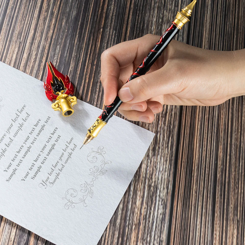 Anime Genshin Impact Cosplay Stationery Weapons Tartaglia Arataki Itto Raiden Shogun Thomas Sword Sign Pens Props