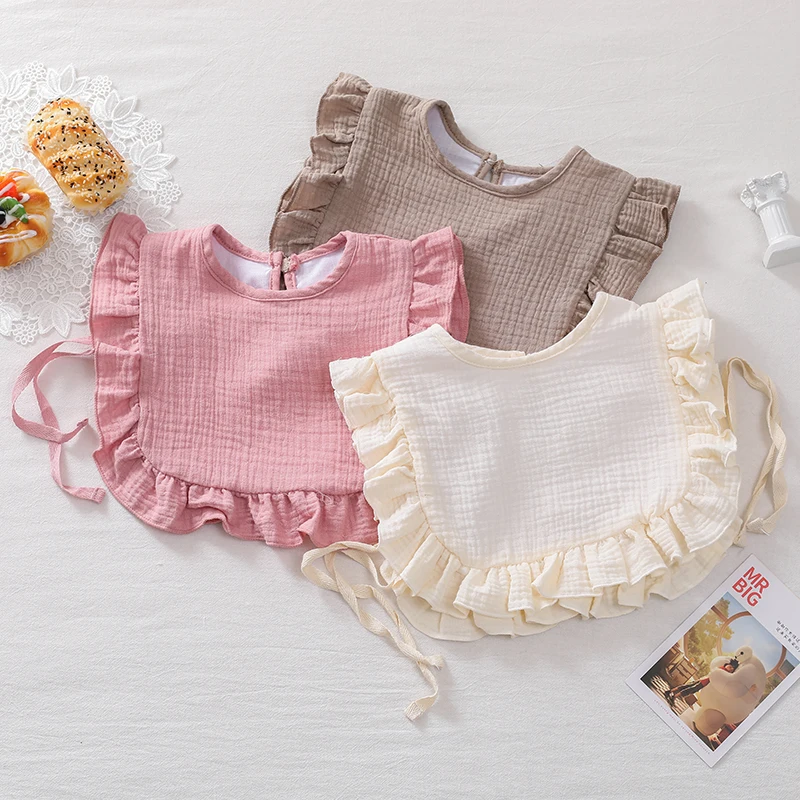 

Хлопковые марлевые детские нагрудники Musline, регулируемые треугольные Слюнявчики для новорожденных, слюнявчик, детское зеленое тканевый шарф, подарок для будущей мамы