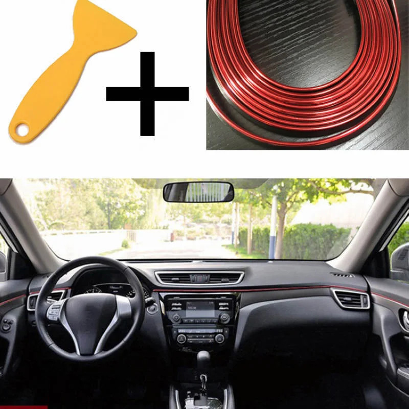 5 м Декоративные Наклейки интерьерные дверные наклейки Авто Стайлинг полосы литье линии DIY