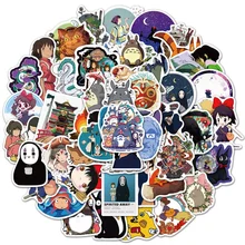 

100PCS Cartoon Animation Hayao Miyazaki Sticker Decals Laptop Skateboard Suitcase Gift Toy Waterproof Sticker Wholesale