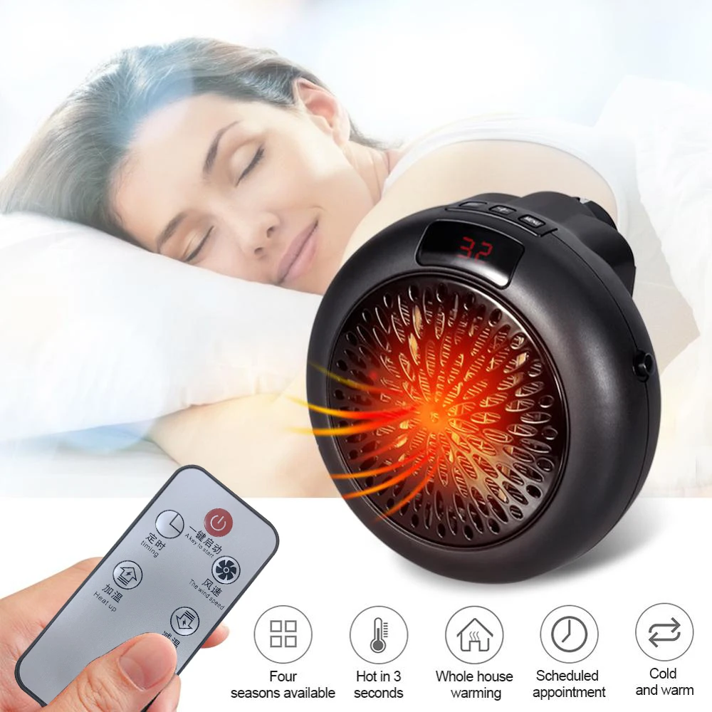 Electric Portable Heater Mini Wall Mount Home Office Desktop Warm Air Heater  Warmer Fan Silent Remote Fast Heat Thermostat - AliExpress