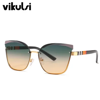 

Featured Women Sunglasses Square Striped Temples Men Sun Glasses Metal Frame Sunglasses For Female Cat Eye Shades Glasses UV400