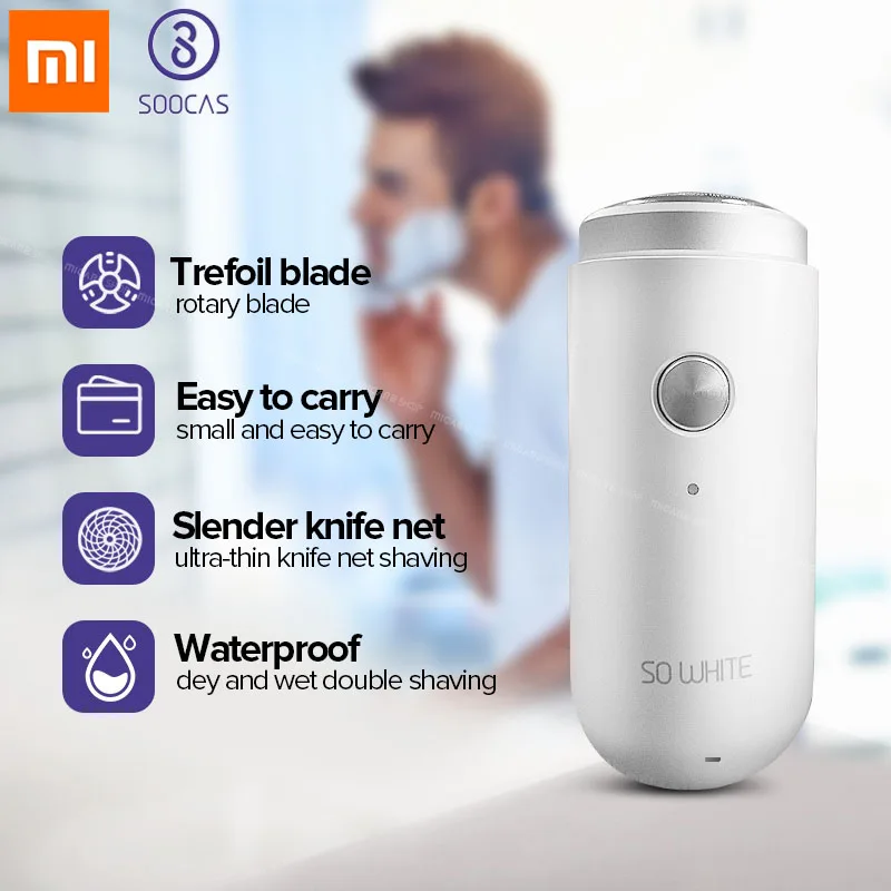 

Xiaomi Mijia Mini Electric Shaver SO WHITE ED1 Washable Beard Trimmer Shaving For Men's USB Rechargeable Shaver Barbeador Razors