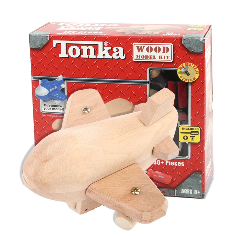 

Wooden Export Tonka Group Disassembly/Assembly Model Plane/Wooden Toys/Assembly Car Educational Toy