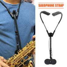 2021 regulowany saksofon smycz na szyje miękkie Sax ramiona Strapped szyi pas do bagażu chronić wiatr części instrumentów akcesoria nowy tanie tanio CN (pochodzenie) Saxophone