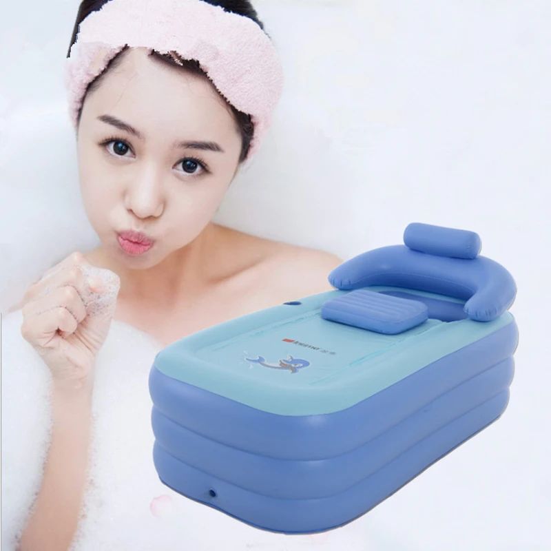 Genuine Anti-freeze Adult Warm Inflatable Bathtub Infant Inflatable Tub Bathroom Foldable Bath Tub portable ice bath tub inflatable bathtub