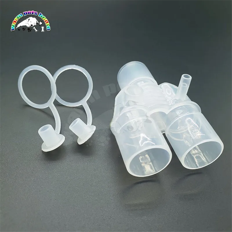 Anesthesia Breathing Circuit Corrugated Three Way Connector Veterinary Equipment 7