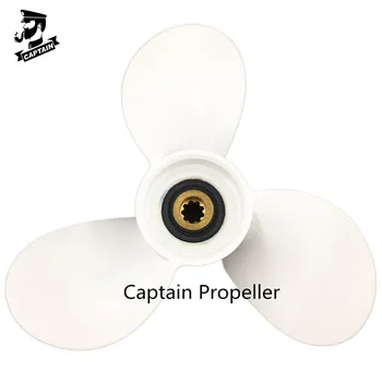 

Captain Propeller Fit Yamaha Outboard Engines 4-6HP Aluminum 9 Tooth Spline RH 7 1/2x7 6E0-45943-01-EL