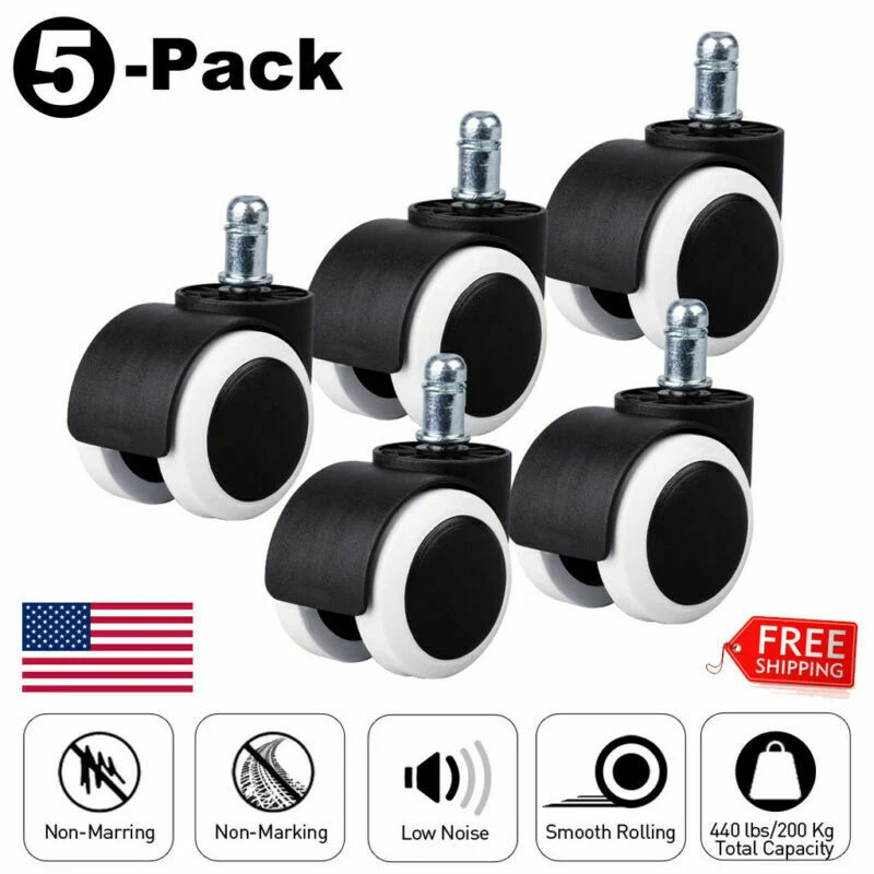 Rubber Office Chair Wheels Office Chair Caster Furniture Wheels