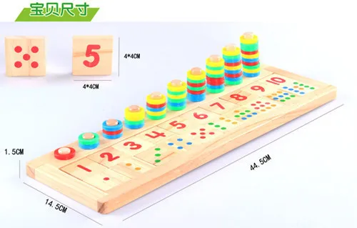 

Baby Counting Toy Teaching Numbers Board Children Early Education Rainbow Donuts Kindergarten Educational Teaching Aids