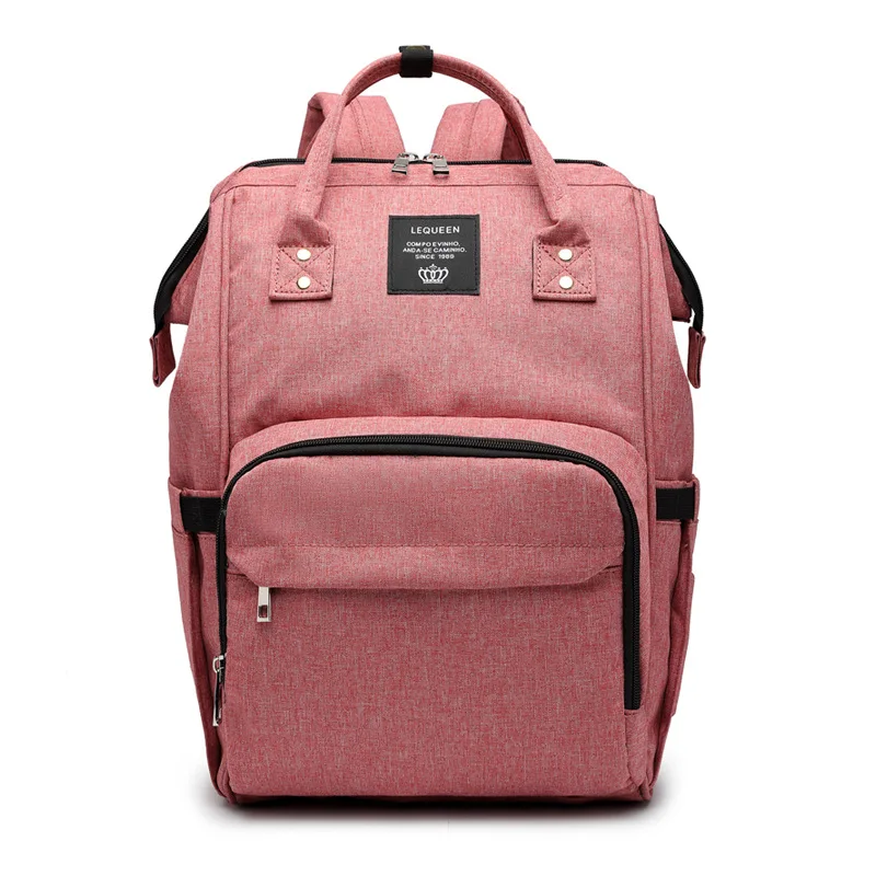 Lequeen стиль сумка для подгузников большой емкости Многофункциональный Водонепроницаемый рюкзак на плечо для мамы сумка для подгузников - Цвет: Red