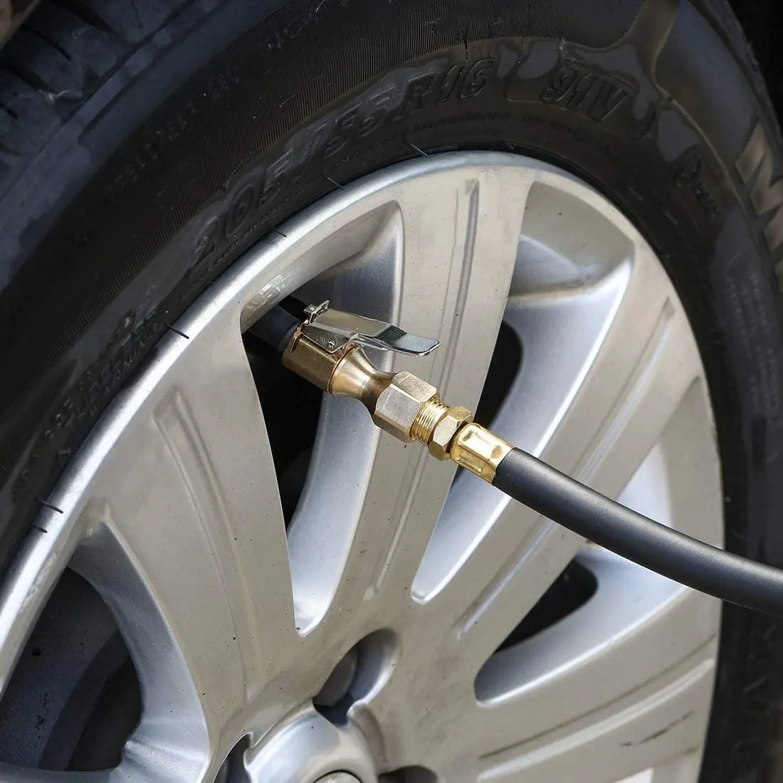 Valve Adapter Car Air Pump Thread Nozzle Adapter 8MM Tyre Wheel Tire Air Chuck Inflator Pump Valve Clip Clamp Connector Adapter