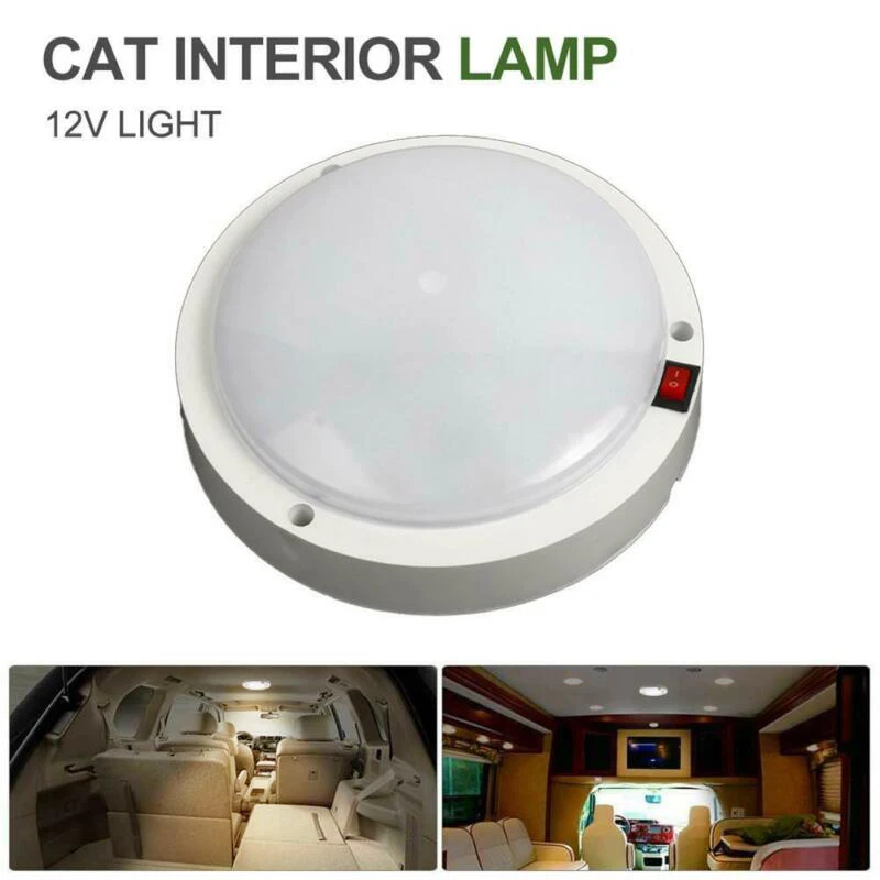 Теплый свет подсветка для салона автомобиля Светодиодный точечный светильник для крепления заподлицо интерьер крыша потолочный светильник шкаф лампа для Rv трейлер лодка фургон