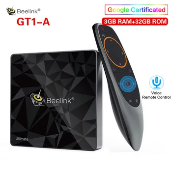 

Beelink GT1-A TV BOX Android 7.1 Voice Remote Control Support Netflix 4K Amlogic S912 3GB 32GB BT4.0 Media Player GT1 Ultimate