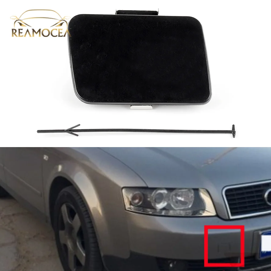 Reamocea 1Pc 8E0807241 Fit for Audi A4 B6 2002-2005 Automobile Trailer Hook Cover Front Bumper Towing Plate Parts | Автомобили и