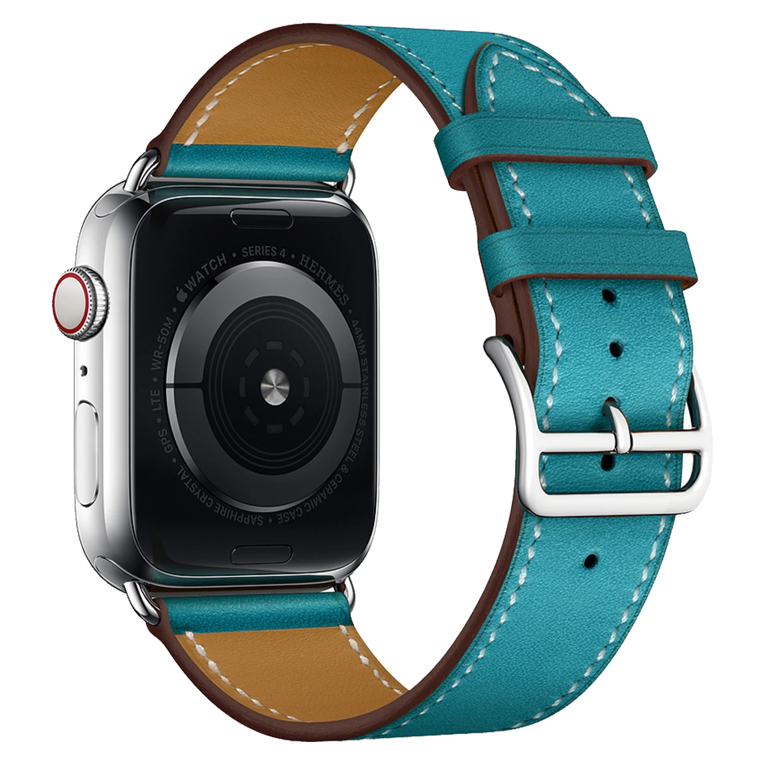 Высококачественная отличная кожаная Петля серии 5 4 3 2 1 для iwatch 40 мм 44 ремешок Apple