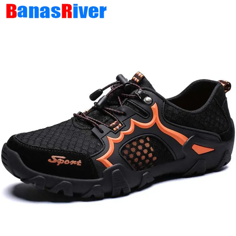 New Big Size 38-48 Men's Summer Breathable mesh Outdoor Sneakers For Spring Flats Shoes Comfortable Casual | Обувь