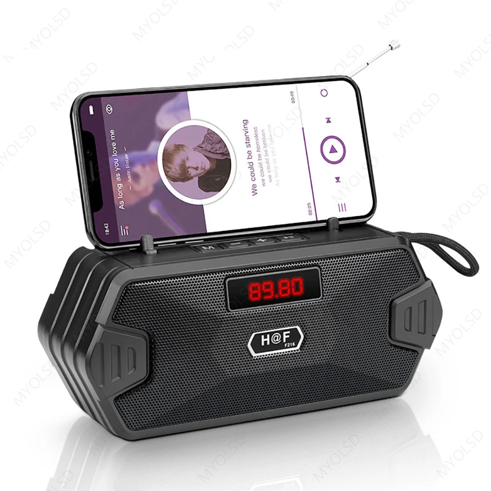 Переносная Беспроводная Bluetooth колонка FM-радио уличная басовая громкий сабвуфер